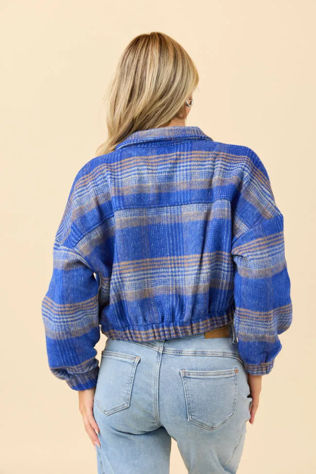 Finley Blue Plaid Jacket sold by Pink Lily product image thumbnail 4