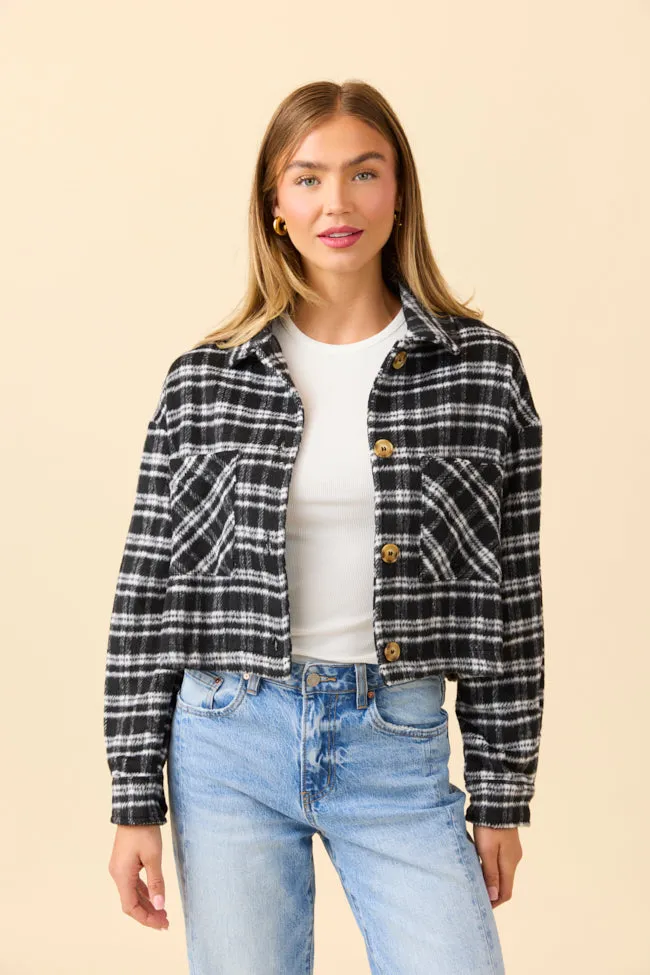 Gretchen Black Plaid Jacket FINAL SALE sold by Pink Lily product image thumbnail 2