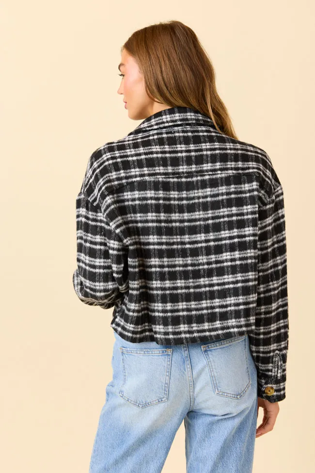 Gretchen Black Plaid Jacket FINAL SALE sold by Pink Lily product image thumbnail 5