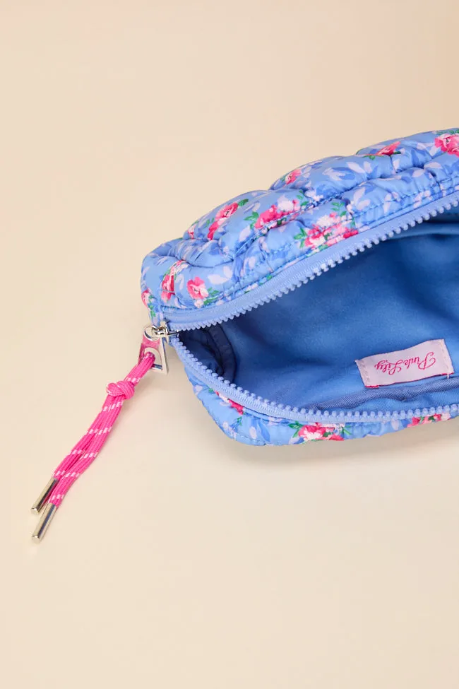 Haylie Blue Floral Quilted Mini Bag sold by Pink Lily product image thumbnail 3
