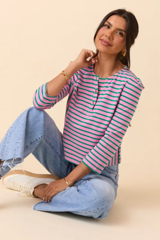 Kendall Striped Popover sold by Pink Lily