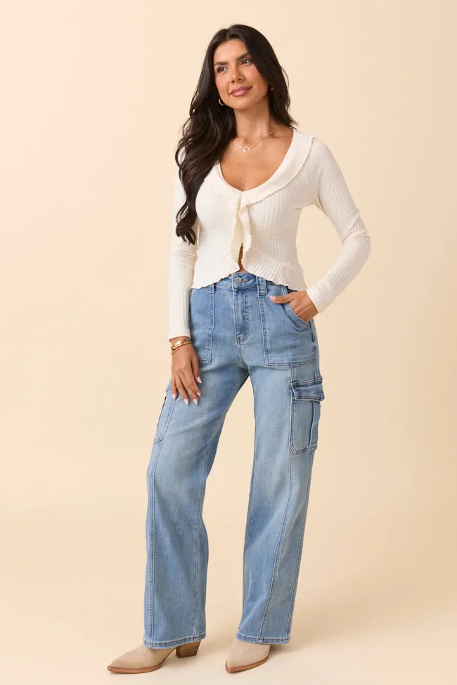Annika Medium Wash Denim Utility Jeans sold by Pink Lily product image thumbnail 2
