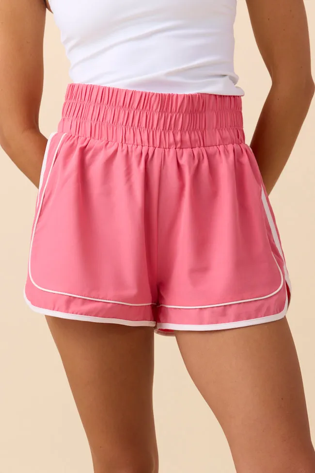 Kyra Pink Contrast Trim Shorts FINAL SALE sold by Pink Lily product image thumbnail 2