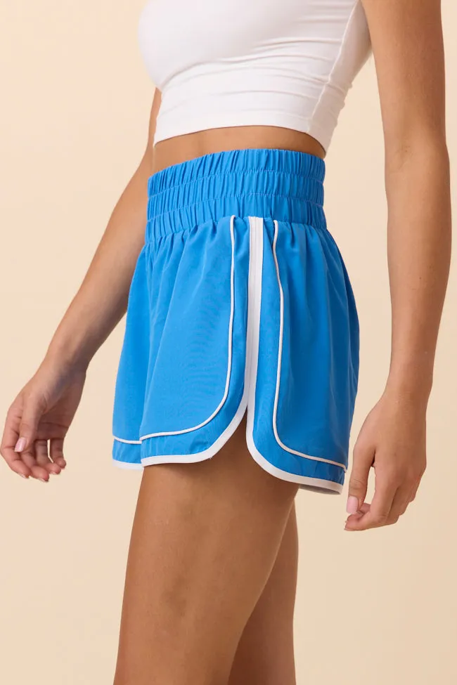 Kyra Blue Contrast Trim Shorts FINAL SALE sold by Pink Lily product image thumbnail 4