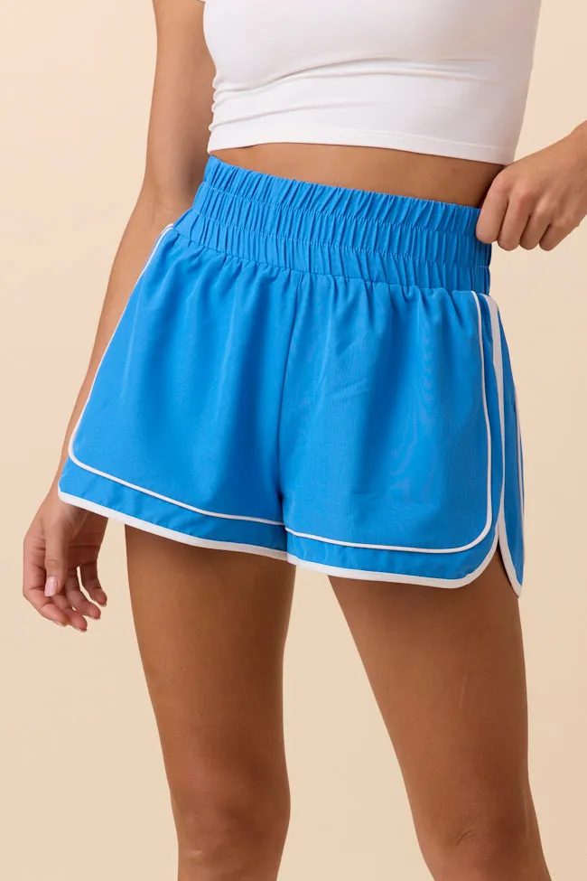 Kyra Blue Contrast Trim Shorts FINAL SALE sold by Pink Lily product image thumbnail 2