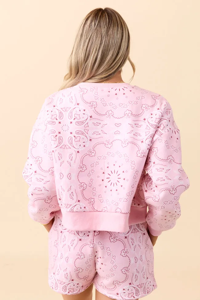 Lilah Pink Paisley Lounge Set SALE sold by Pink Lily product image thumbnail 5