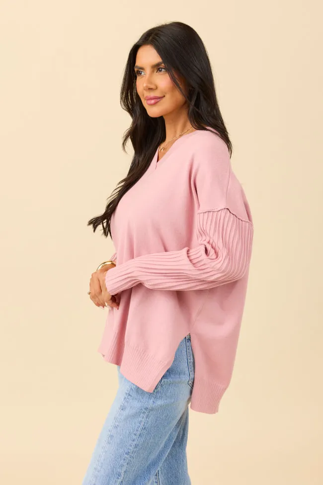 Mariah Mauve Relaxed Long Sleeve Pullover Tunic sold by Pink Lily product image thumbnail 3