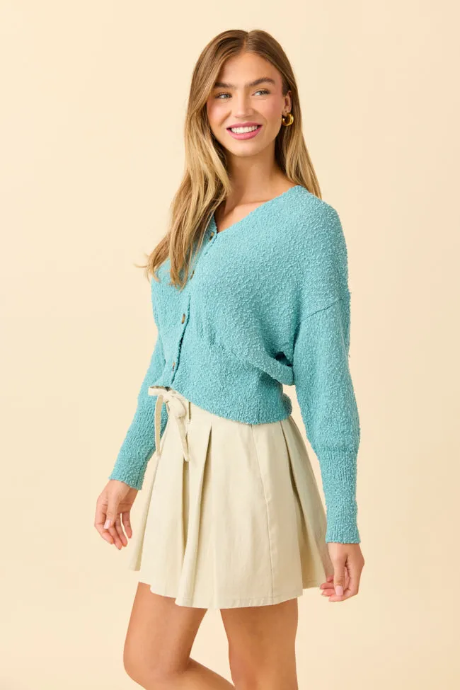 Anita Teal Boucle Cardigan SALE sold by Pink Lily product image thumbnail 3