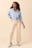 Rory Blue and Cream Plaid Button Down Top SALE sold by Pink Lily