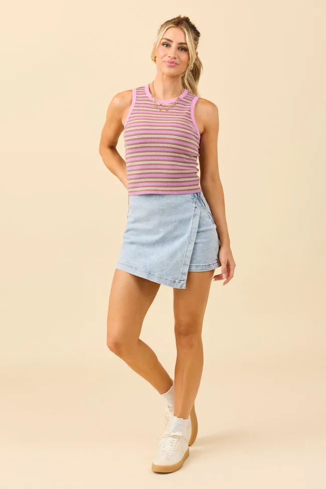 Alicia Purple and Brown Stripe Tank FINAL SALE sold by Pink Lily product image thumbnail 2