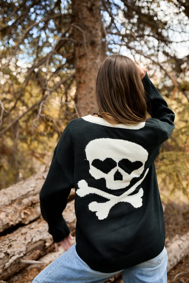 Annabelle Black and White Skull Cardigan FINAL SALE sold by Pink Lily product image thumbnail 3