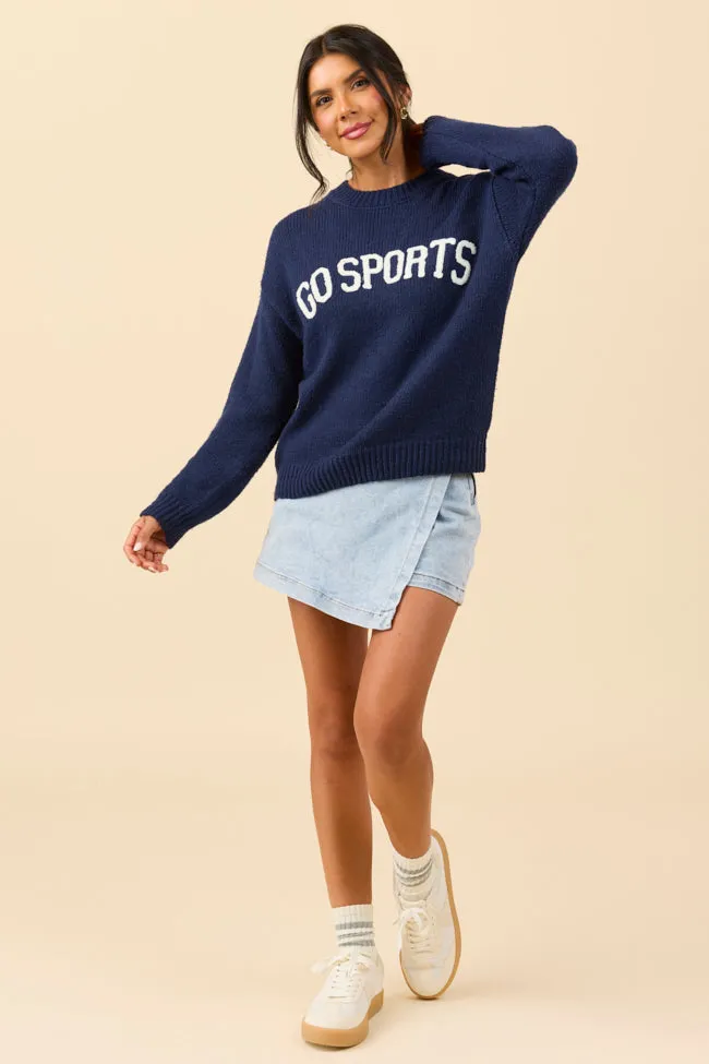 Tatum Go Sports Navy Sweater SALE sold by Pink Lily product image thumbnail 4