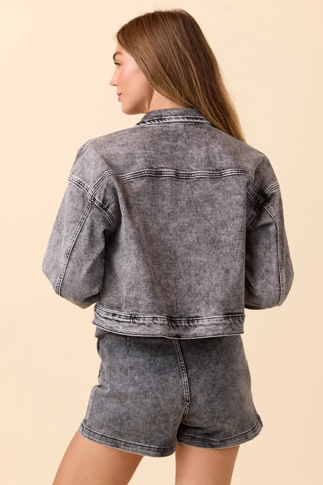 My Favorite Black Wash Denim Jacket FINAL SALE sold by Pink Lily product image thumbnail 5