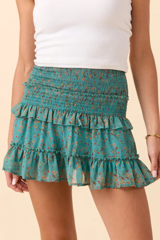 Penelope Floral Printed Skort SALE sold by Pink Lily