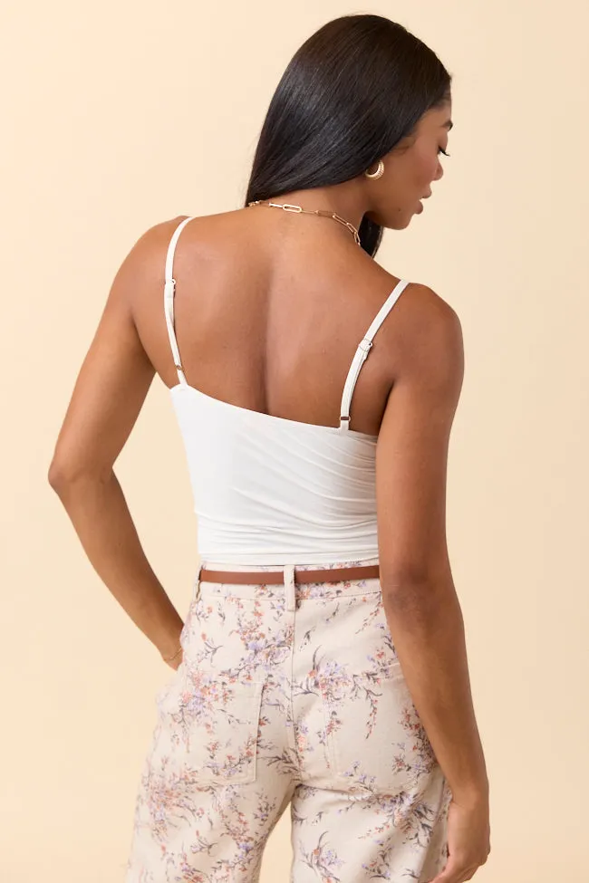 Talia Off White Twist Front Tank sold by Pink Lily product image thumbnail 4