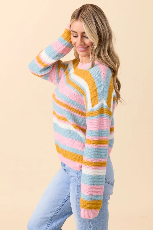 Starla Multi Striped Sweater FINAL SALE sold by Pink Lily product image thumbnail 4