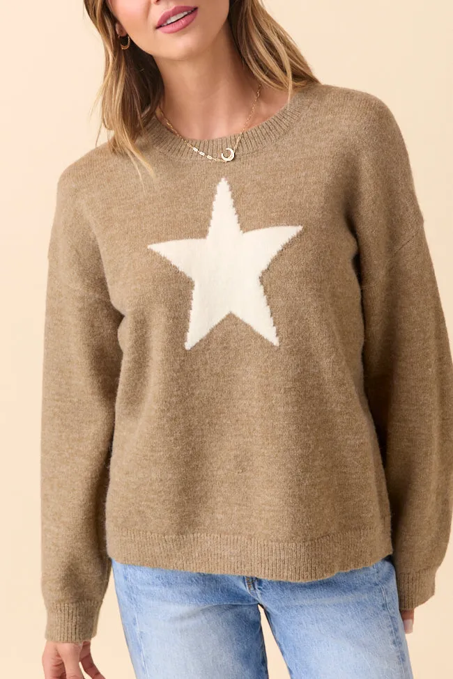 Callie White Star Beige Sweater FINAL SALE sold by Pink Lily product image thumbnail 5