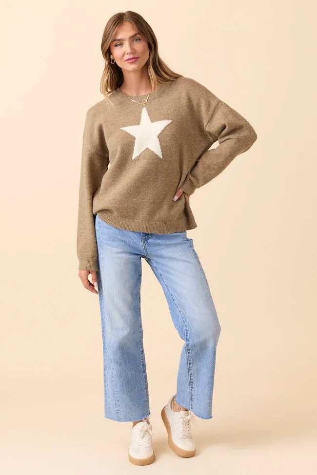 Callie White Star Beige Sweater FINAL SALE sold by Pink Lily product image thumbnail 2