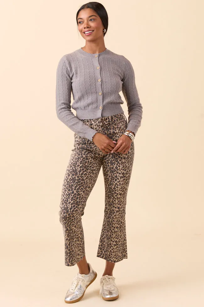 Aniston Grey Scallop Detail Cardigan FINAL SALE sold by Pink Lily product image thumbnail 2