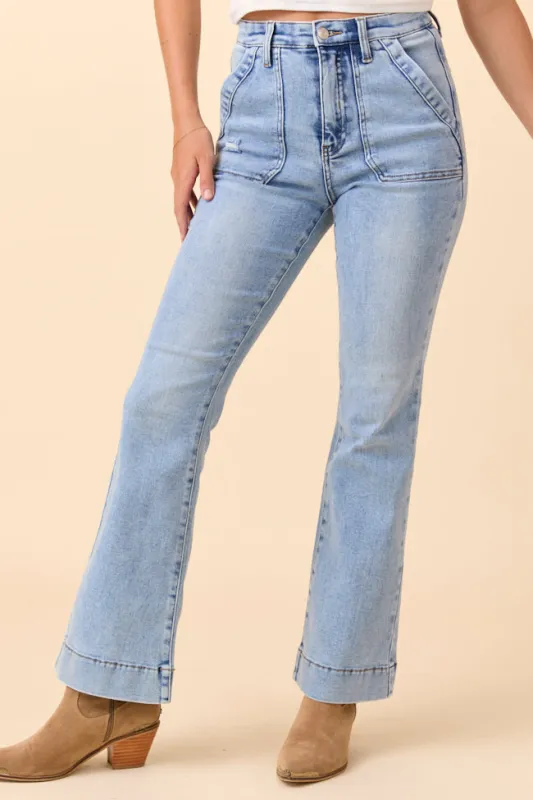Lyric Light Wash Bootcut Jeans SALE sold by Pink Lily