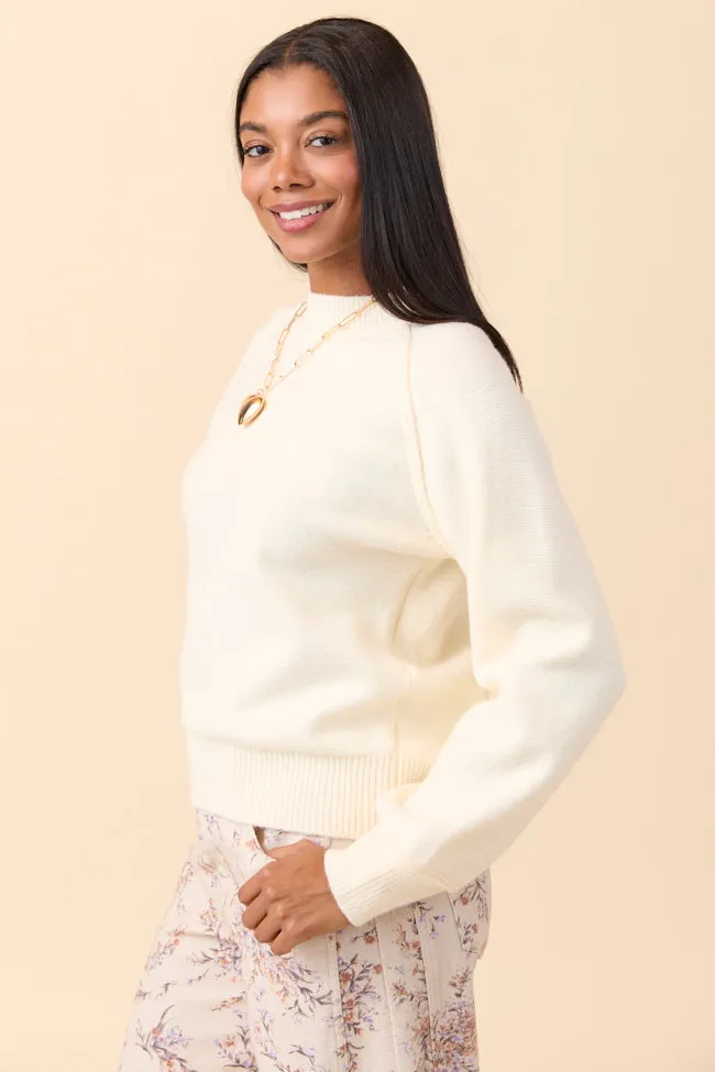 Lisa Ivory Crewneck Sweater FINAL SALE sold by Pink Lily product image thumbnail 5