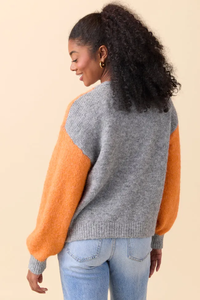 Ashley Orange and Grey Striped Cardigan SALE sold by Pink Lily product image thumbnail 4