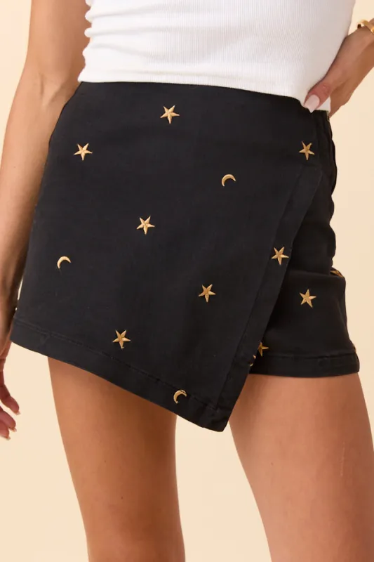 My Favorite Celestial Embroidery Skort FINAL SALE sold by Pink Lily
