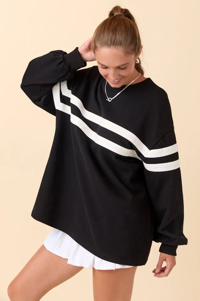 Power Moves Black Sweatshirt FINAL SALE sold by Pink Lily product image thumbnail 5