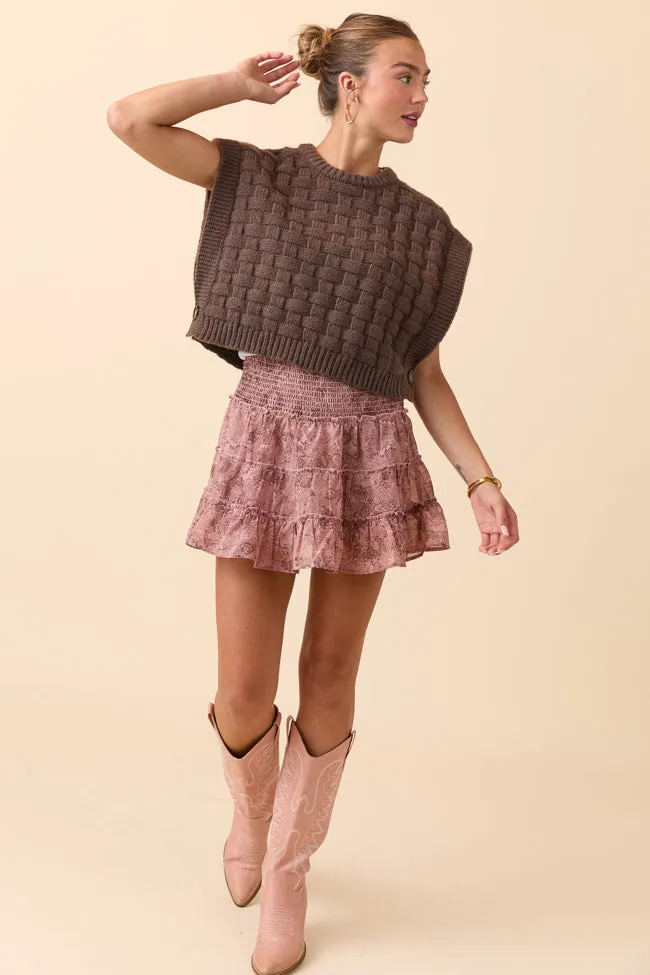 Through the Garden Dusty Pink Print Skort SALE sold by Pink Lily product image thumbnail 2