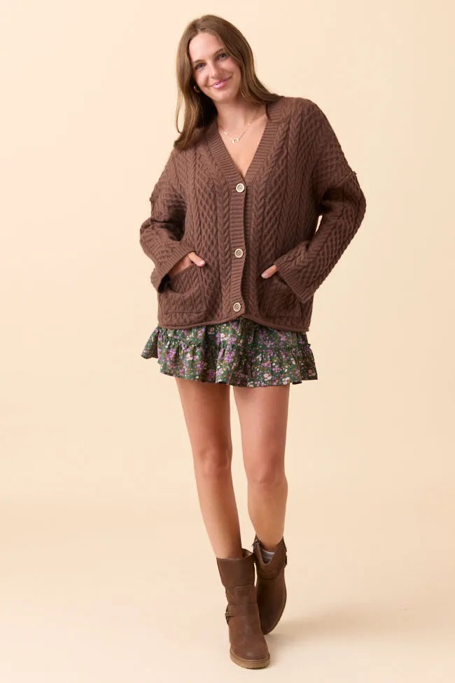 Through the Garden Green and Lavender Floral Print Skort FINAL SALE sold by Pink Lily product image thumbnail 2