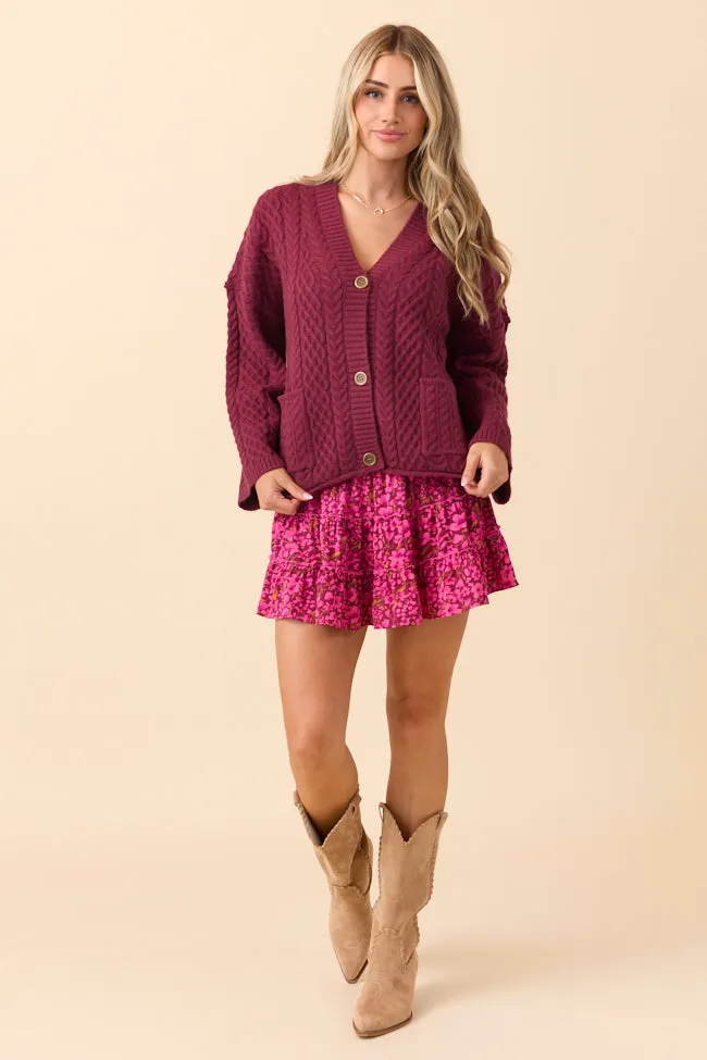 Through the Garden Pink Print Skort sold by Pink Lily product image thumbnail 2