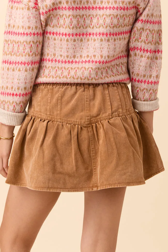 Sophie Brown Ruffle Skort sold by Pink Lily product image thumbnail 4