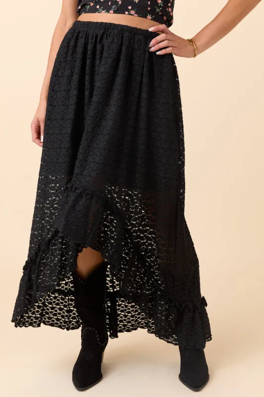 Wrenlee Black Lace Skirt FINAL SALE sold by Pink Lily