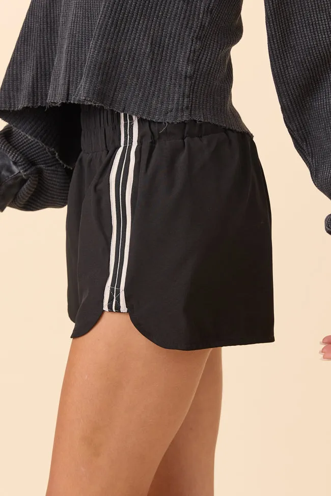 Tempest Black Striped Trim Detail Active Shorts FINAL SALE sold by Pink Lily product image thumbnail 3