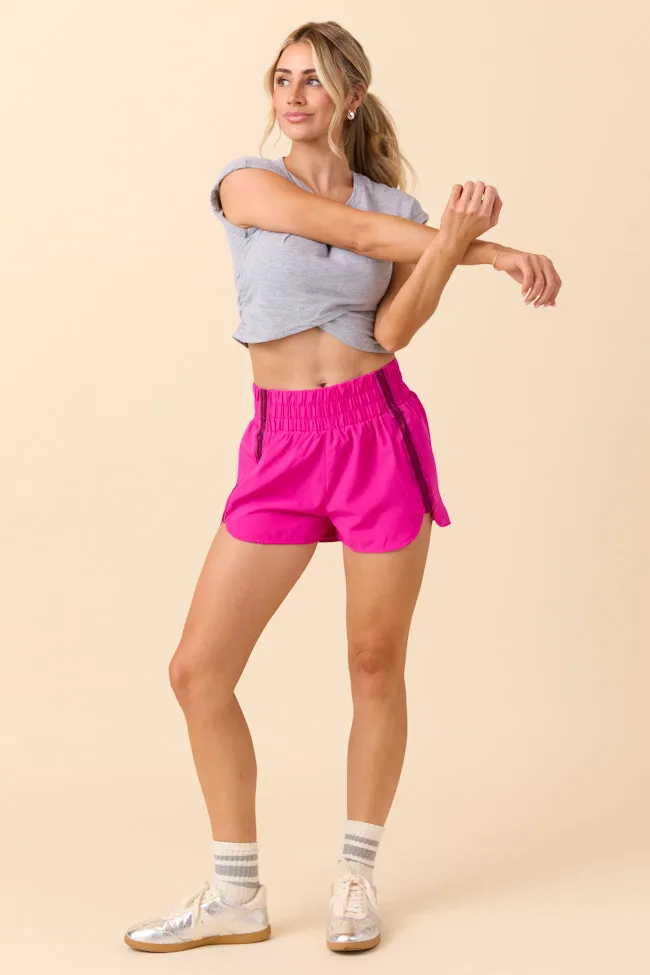 Tempest Pink Striped Trim Detail Active Shorts FINAL SALE sold by Pink Lily product image thumbnail 3