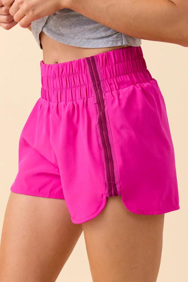 Tempest Pink Striped Trim Detail Active Shorts FINAL SALE sold by Pink Lily product image thumbnail 4