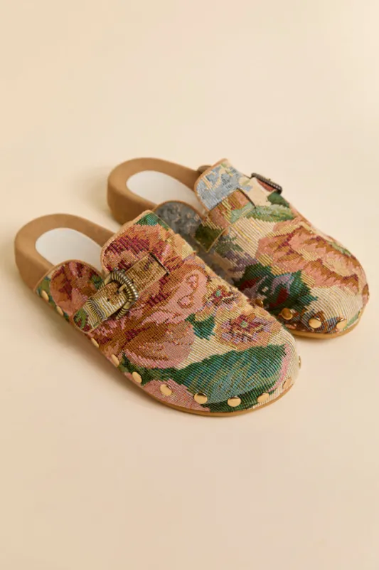Toni Floral Studded Clogs SALE sold by Pink Lily