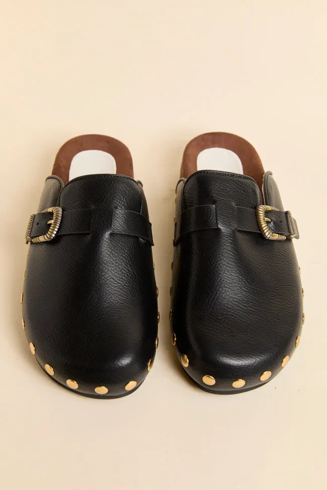 Toni Black Studded Clogs SALE sold by Pink Lily product image thumbnail 3