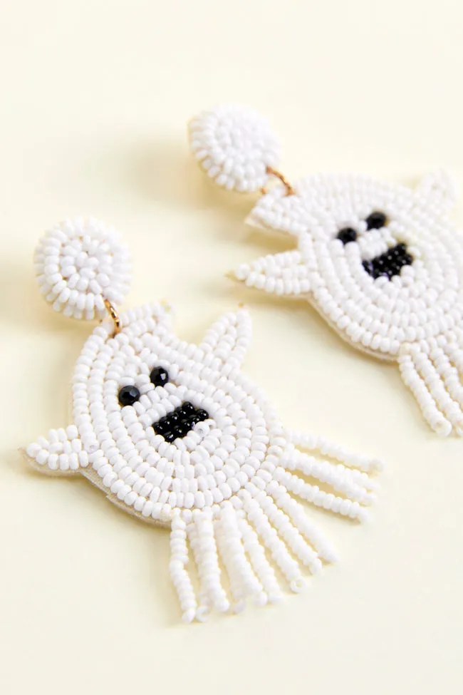 Wednesday Fringe Ghost Earrings FINAL SALE sold by Pink Lily product image thumbnail 3