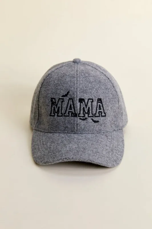 Spooky Mama Grey Baseball Hat sold by Pink Lily