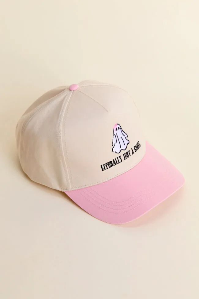 Literally Just A Ghoul Pink Trucker Hat FINAL SALE sold by Pink Lily product image thumbnail 2