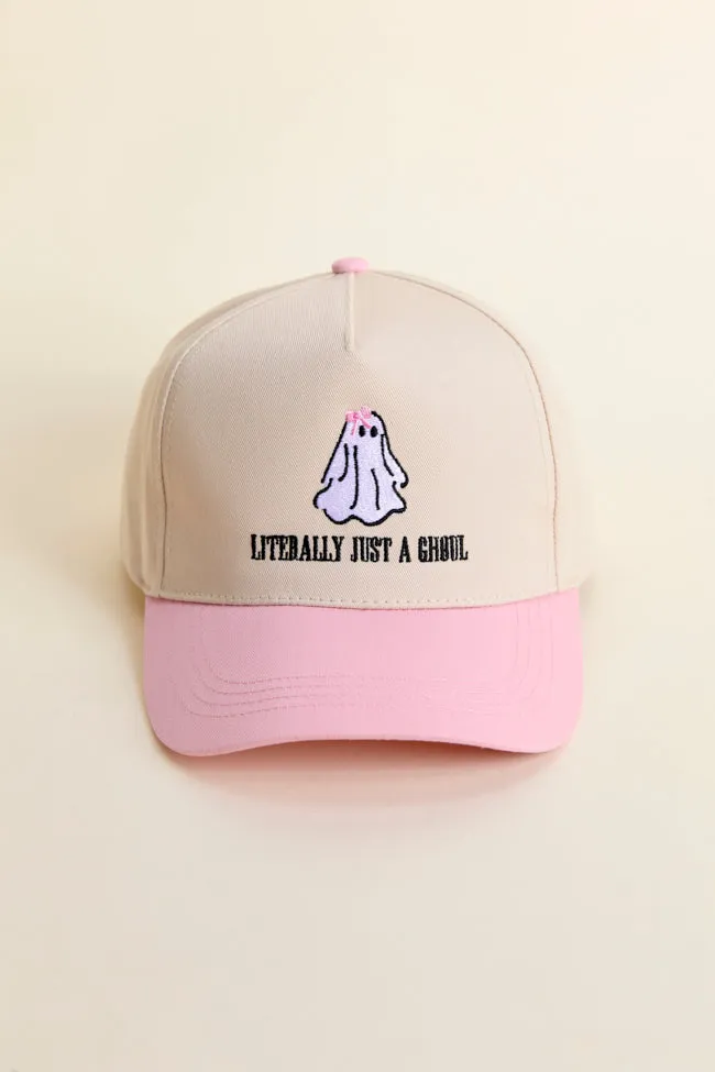 Literally Just A Ghoul Pink Trucker Hat FINAL SALE sold by Pink Lily