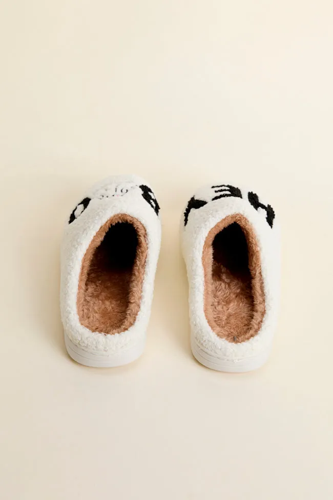Hey Boo White Slippers FINAL SALE sold by Pink Lily product image thumbnail 4