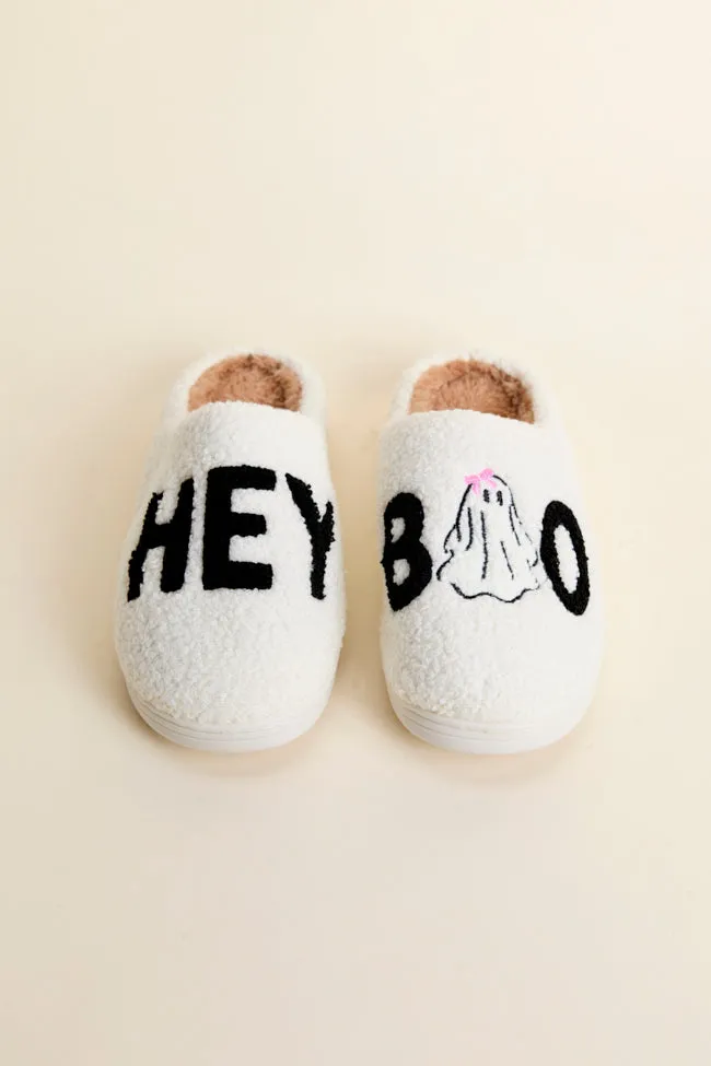 Hey Boo White Slippers FINAL SALE sold by Pink Lily product image thumbnail 2