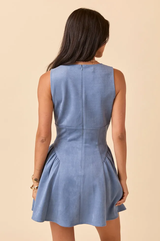 Renee Blue Mini Dress FINAL SALE sold by Pink Lily product image thumbnail 4