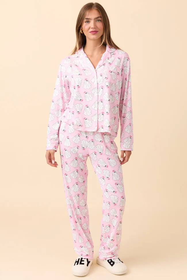 Literally Just A Ghoul Pajama Set sold by Pink Lily product image thumbnail 4