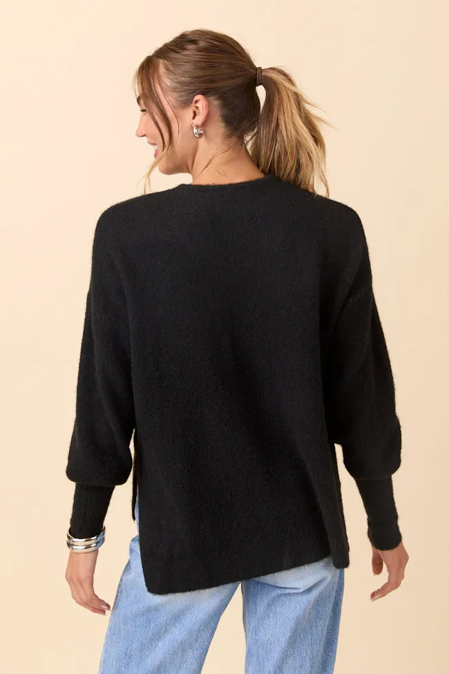 Flora Black Oversized Pullover FINAL SALE sold by Pink Lily product image thumbnail 4