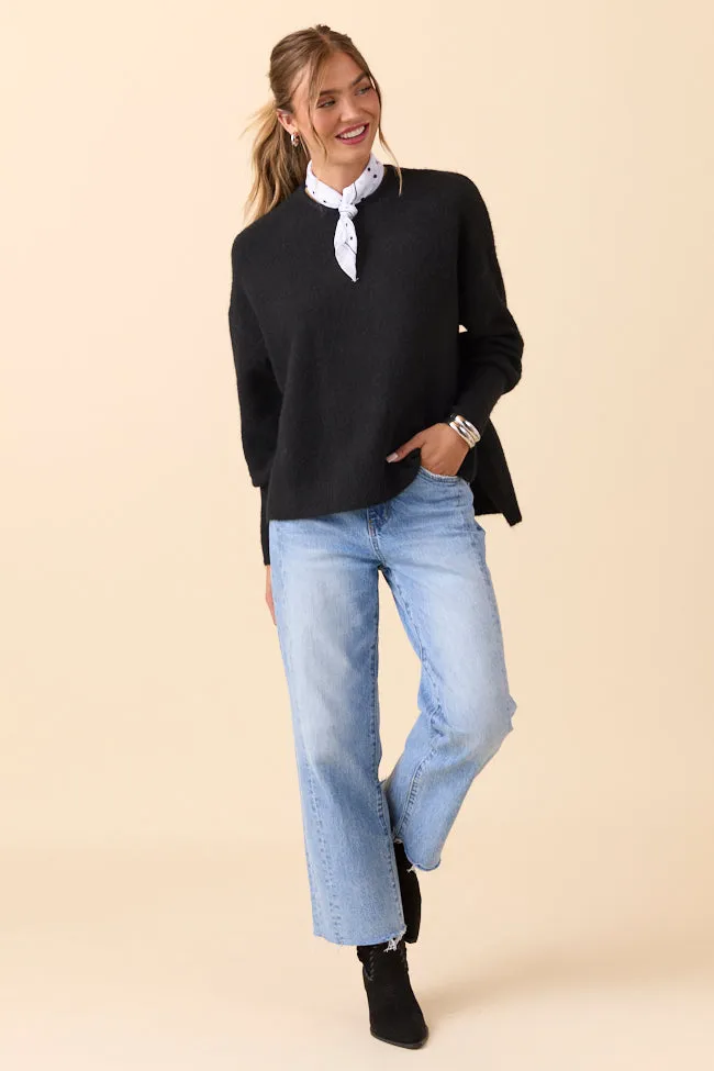 Flora Black Oversized Pullover FINAL SALE sold by Pink Lily product image thumbnail 2