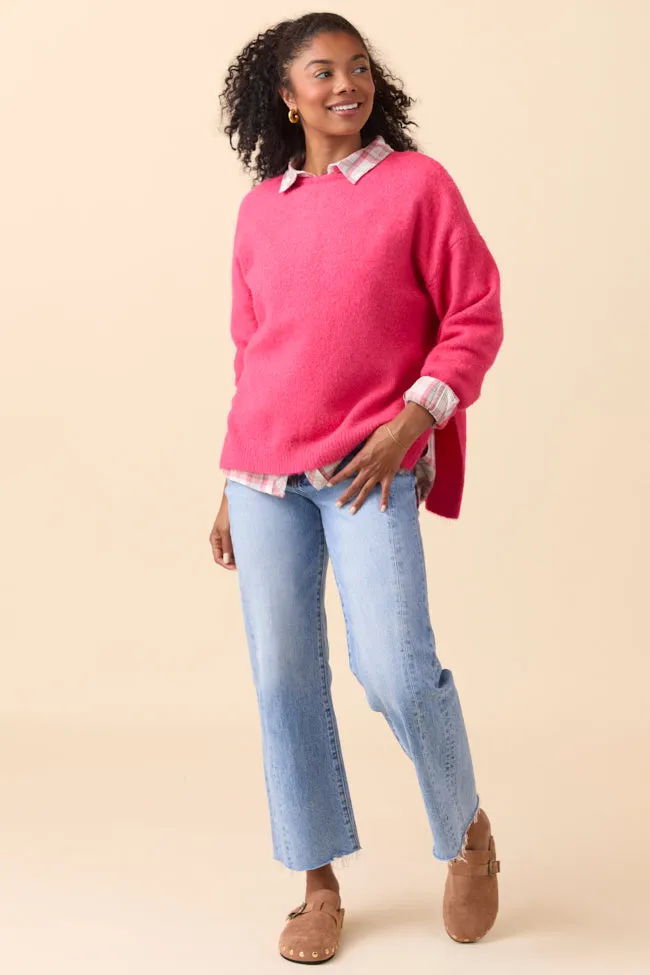 Flora Red Oversized Pullover FINAL SALE sold by Pink Lily product image thumbnail 3