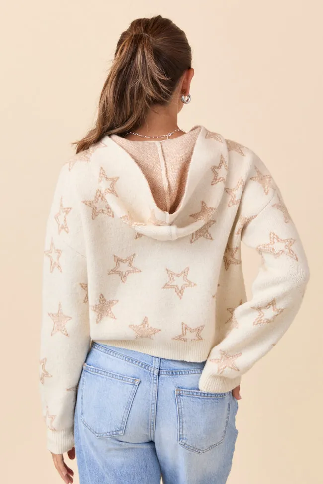 June Star Print Zip Up Sweater sold by Pink Lily product image thumbnail 5